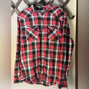 American Eagle Outfitters Vintage Button Plaid Shirt